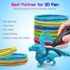 20PCS 3D Pen PLA Multi Color Refills Filament 5Meters Each Low Temperature Printing Material For Kids Adult Creative Art Tools