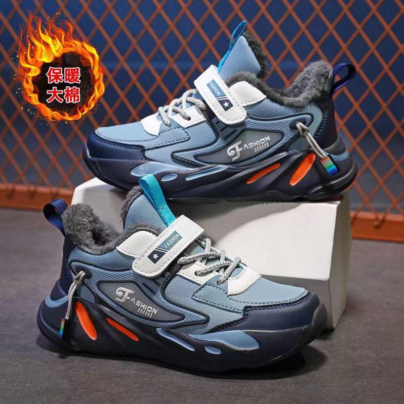 Boys' sports shoes 2025 spring and autumn new classmates breathable waterproof middle and older children running shoes student leather shoes