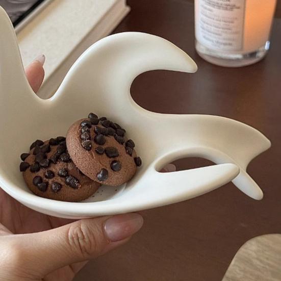 Keramik Soßenschale Kreative Süße Taube Gewürzschale Cartoon Dip-Schälchen Teller Snackteller Küchenzubehör