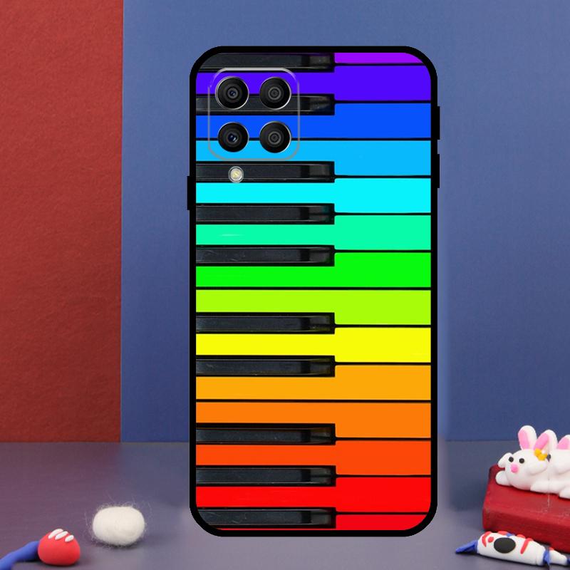 Piano Keys Musical For Samsung Galaxy M31 M51 M33 M13 M23 M53 M15 M55 M14 M34 M54 M20 M30s M32 M52 Phone Case