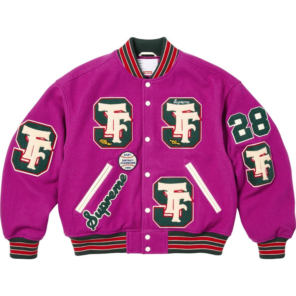 Supreme Drill Team Varsity Jacket Jackets & Coats Unisex SUP-FW25-072
