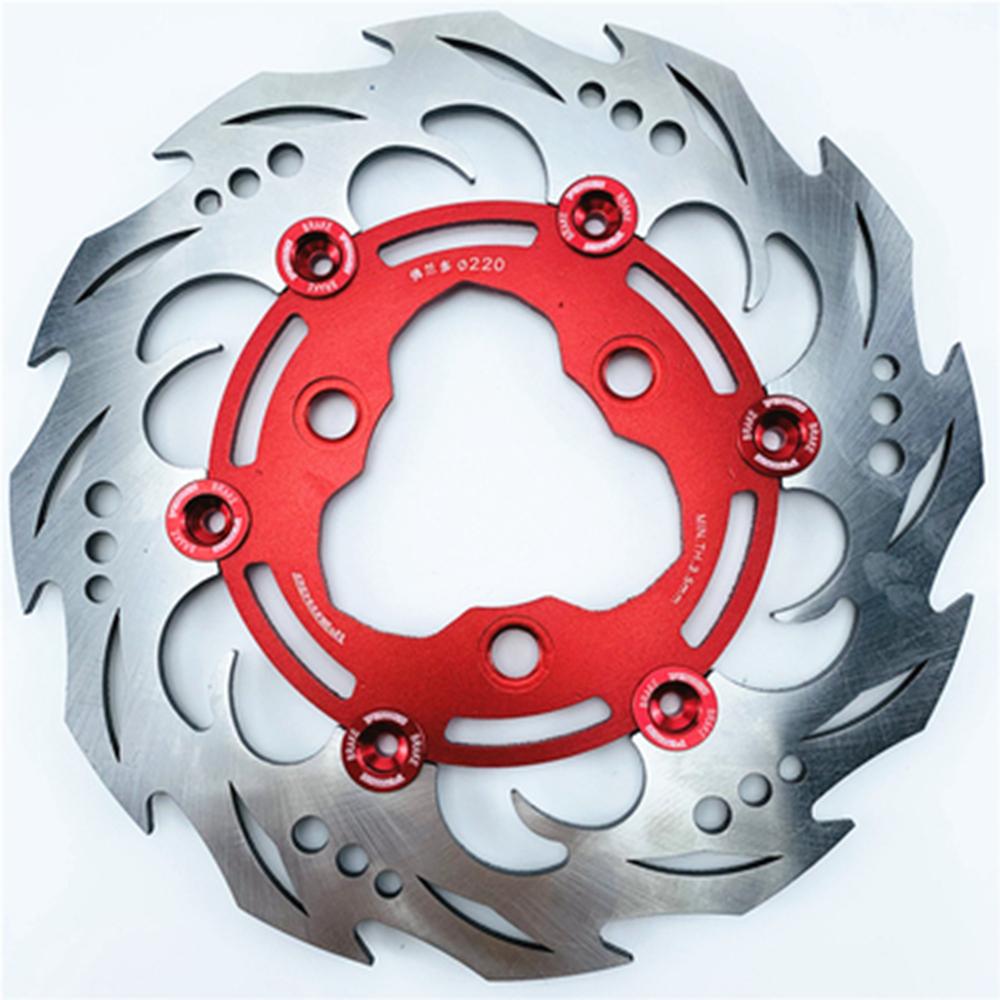 Universal Electric motorcycle Floating disc 220mm brake disc For For Yamaha Aerox Nitro BWS Zuma RSZ JOG Force M3 N1s