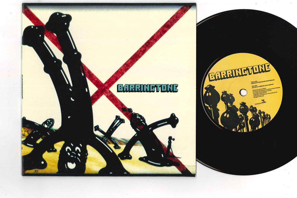 7inch Record BARRINGTONE - Snake In The Grass THISIM001 THIS IS MUSIC 2008 UK Rock Used