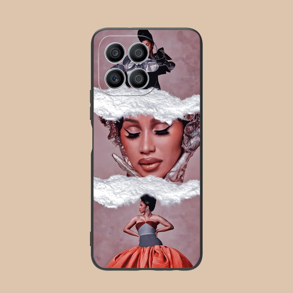 Cardi B Matte TPU Mobile Phone Case for Honor 90 80 70 60 50 30 20 10 9 8 7 Pro S SE Lite 5G Colorful Printing Cover