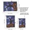 DIY Full Drill Diamond Painting Kit Spooky Halloween Night Full Moon Pumpkin Patch Rhinestone Canvas Art Relaxing Handmade Gift for Adults