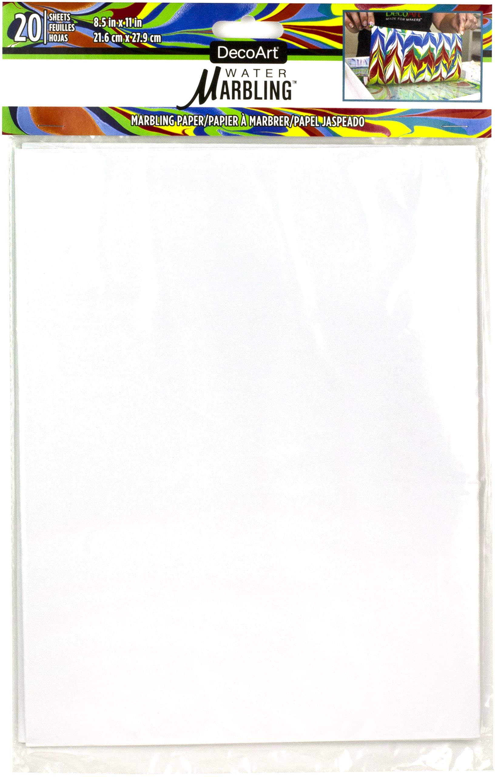 

Деко Арт Мраморная бумага DAS261 20 листов белый