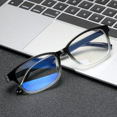 Neue Schwarze Quadratische Computerbrillenfassung Damen Herren Anti Blaulicht Rechteckige Brille Blockierende Optische Brille
