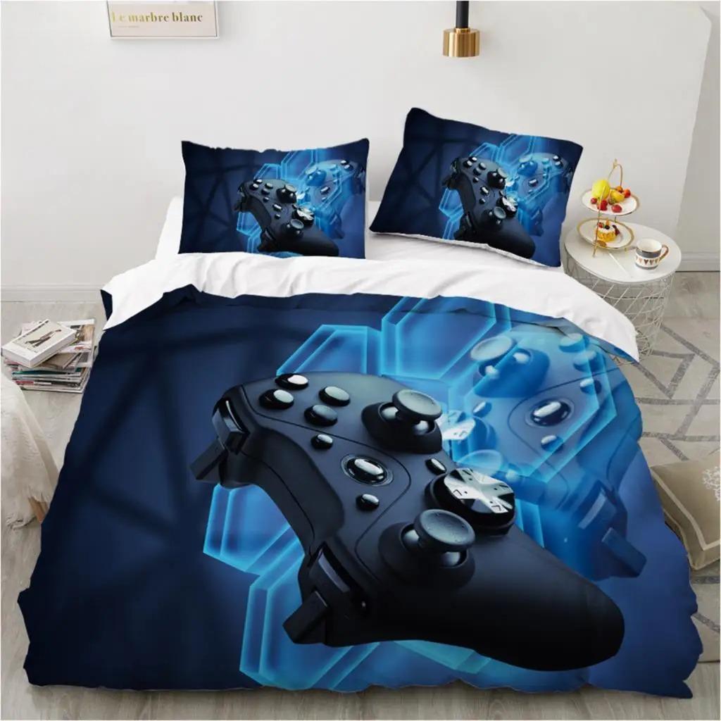 Comforter Gamepad Bedding Set Kids Boys Teens Gifts Bedroom Decoration Video Game For Youth New Game Controller