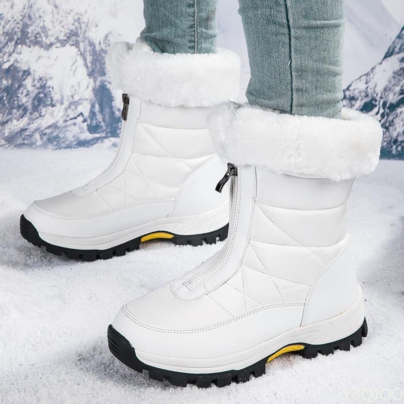 Fashion Outdoor snow boots for women winter new style cold resistant warm  bootse comfortable front zipper wear-resistant cotton shoes