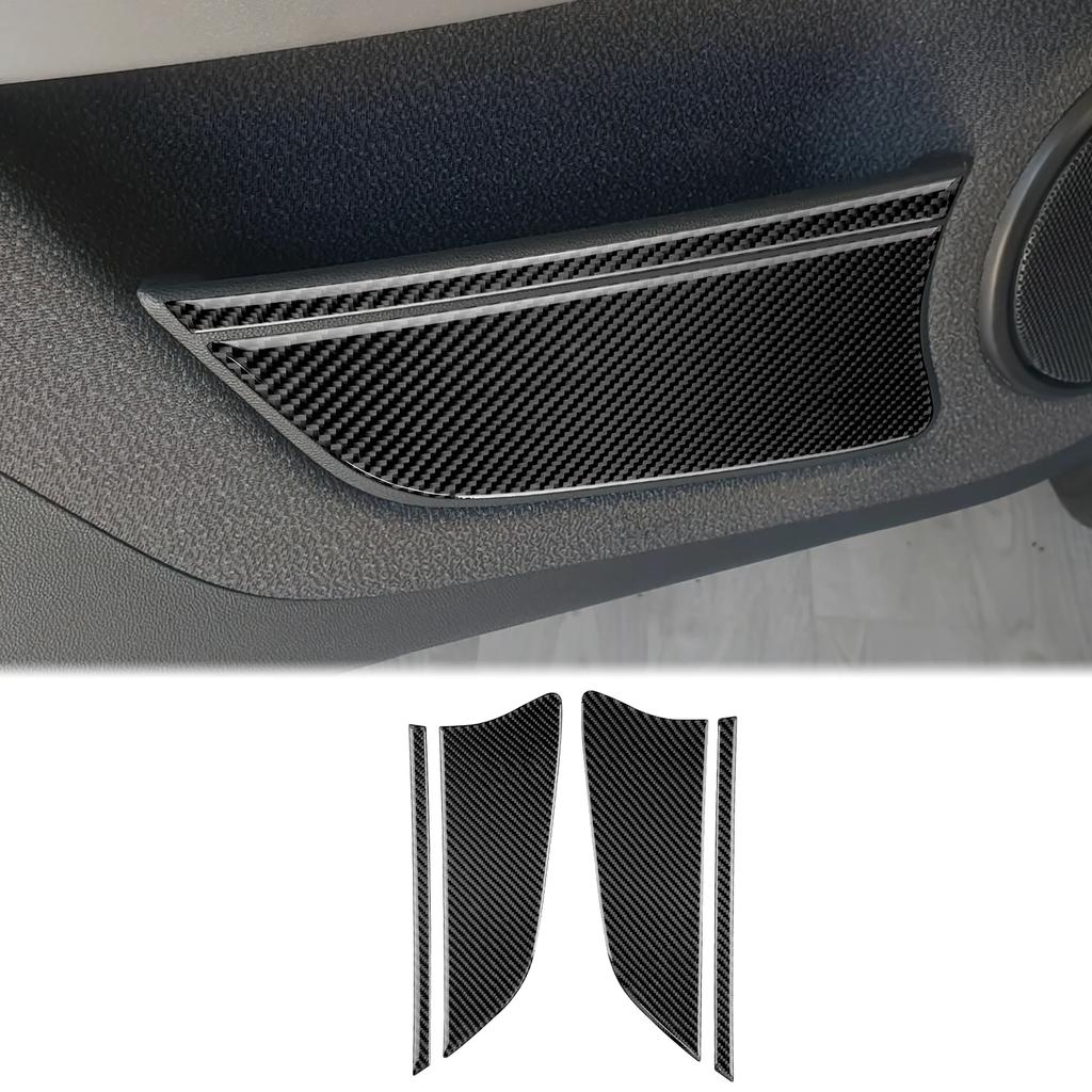 Kohlefaser Türverkleidungs Schutzaufkleber für Smart 451 Fortwo 2011-2015