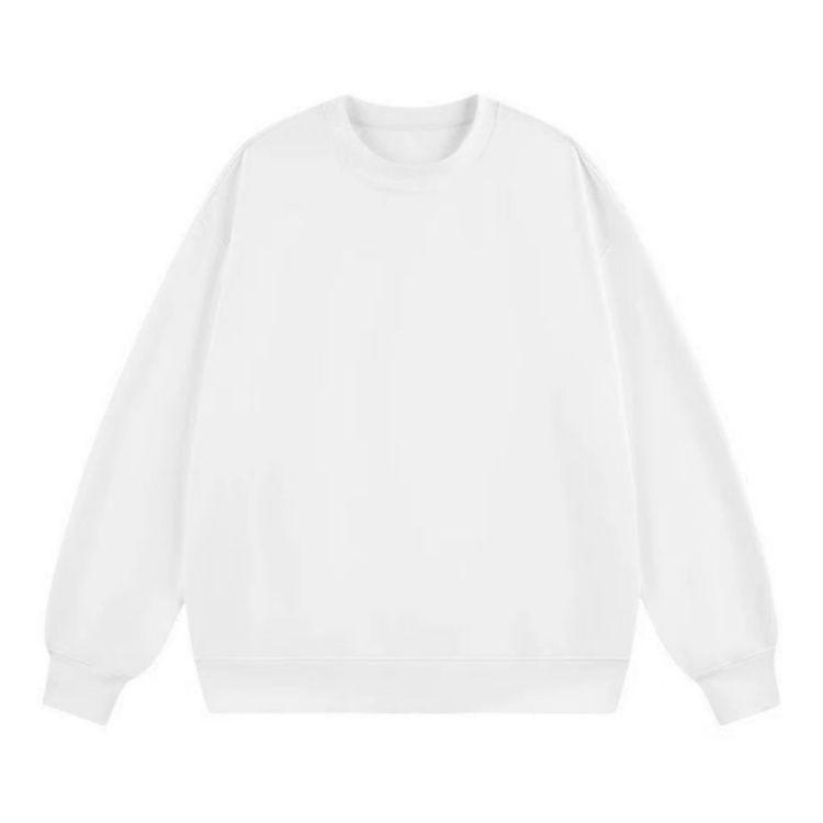Heavyweight Cotton Crewneck Sweatshirt with Logo for Autumn/Winter Corporate Events and Class Uniforms.