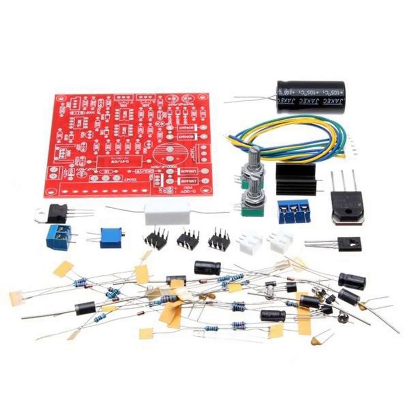 0-30V Red 2mA-3A Continuously Adjustable DC Regulated Power Supply DIY Kit for school education lab DIY Kit