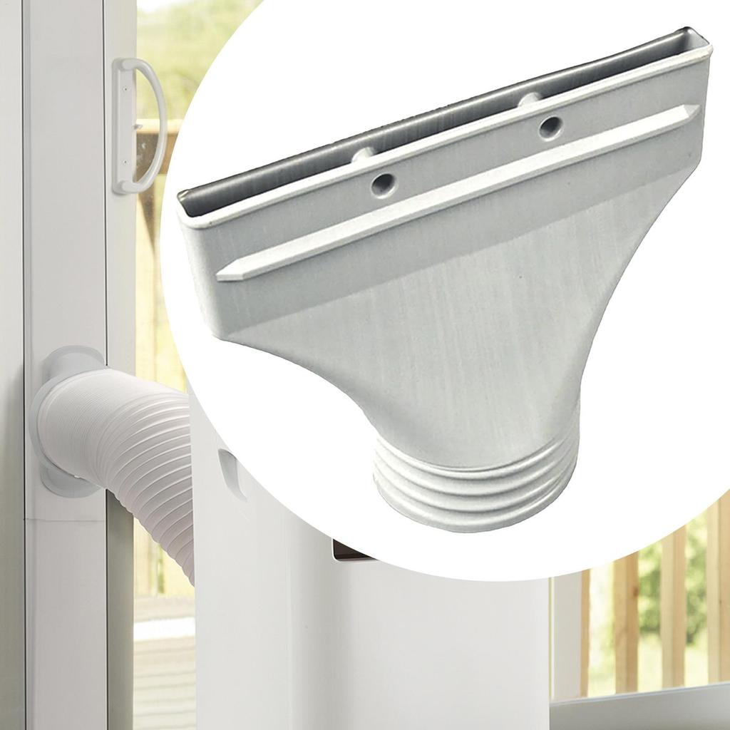 Porta di scarico per connettore tubo di uscita aria condizionata Ugello di scarico piatto Adattatore per tubo salvaspazio in plastica Sfiato aria