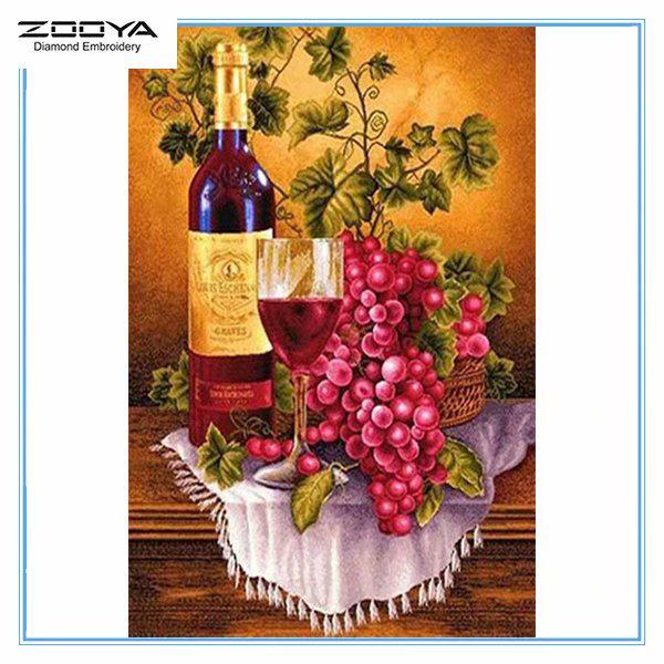 

ZOOYA 3D Алмазная вышивка фрукты картина вышивка крестом круглый горный хрусталь картина домашний декор