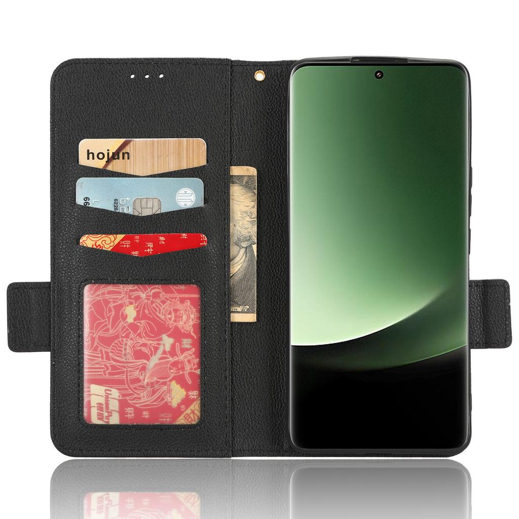For Xiaomi 13 Ultra Anti-drop Phone Case Litchi Texture Stand PU Leather Wallet Phone Flip Cover