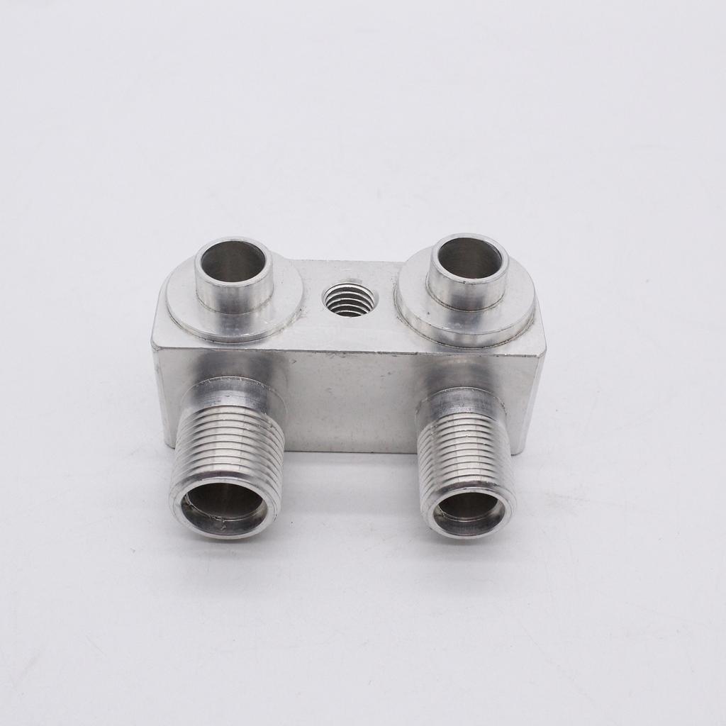 AC Compressor Adapter Fitting for LSX LS1 A/C Compressor Fitting Adapter Replacement Aluminum Polished Finish