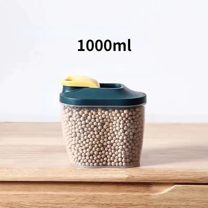 

1000/1500 мл контейнер для хранения продуктов питания пластиковый кухонный холодильник коробка для лапши многозерновая емкость для хранения прозрачные герметичные банки