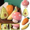 Lindo aguacate-almohada-zanahoria fruta peluche muñeca plátano frutas y verduras cojín niña regalo muñeca