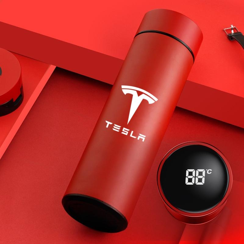 Intelligent Insulated Mug Thermos Vacuum Flask Stainless Steel Vacuum Kettle For Tesla Model 3 Model X Model S Model Y