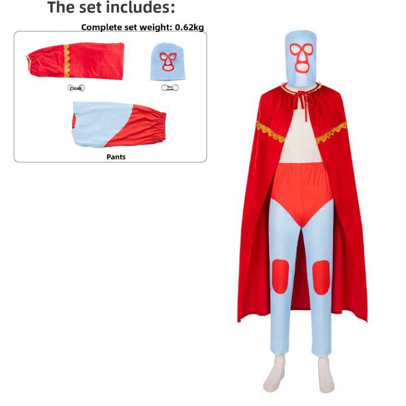Movie Nacho Libre Costume Cosplay Cloak For Halloween Stage Performances