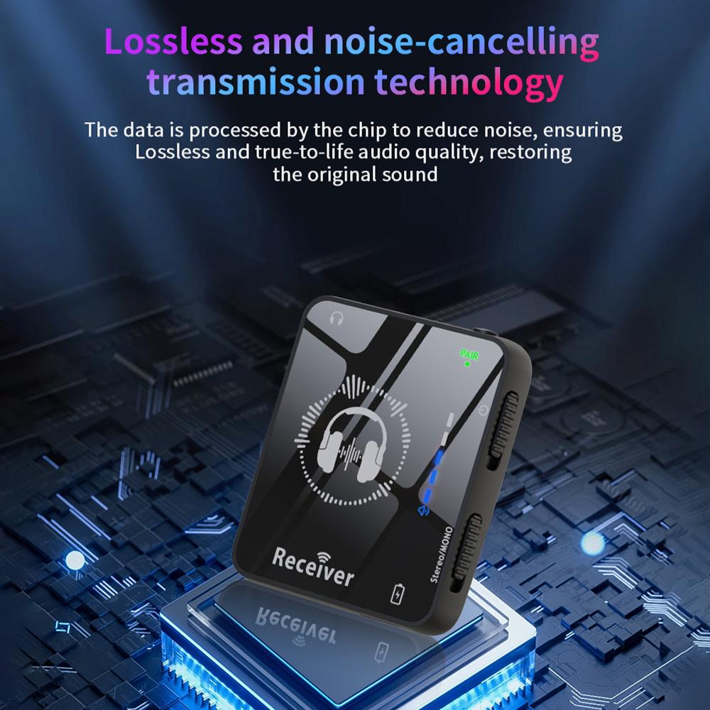 2.4GHz Wireless Earphone Monitor Transmission System Rechargeable Transmitter and Receiver