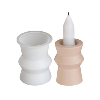 Silicone Handmade Molds Round Shape Craft Molds Candle Holder Molds Candle Stand Mold for Hand-Making Candle Holder