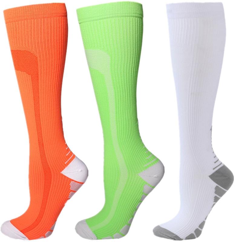 1/3 Pairs Compression Socks Knee High 20-30 Mmhg Fit Medical Edema Diabetes Varicose Veins Running Marathon Sports Socks
