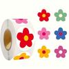 Flowers with Yellow Centers - Perfect for Gift Wrapping, Packaging, and Office Decor, Gift Wrapping Stickers | Playful Design