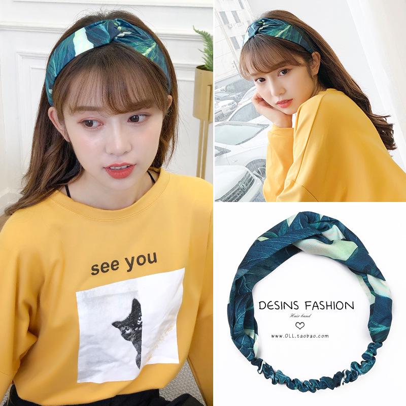 Korean Spring-Summer Elastic Chiffon Silk Headband for Women – Hair Accessories, Sports & Face Washing