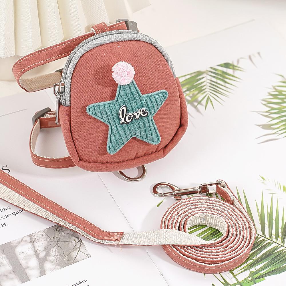 

Питомец плюшевый щенок собака кошка на улице кошка рюкзак нагрудный ремень поводок выгул собаки товары M (bust 30-48cm)