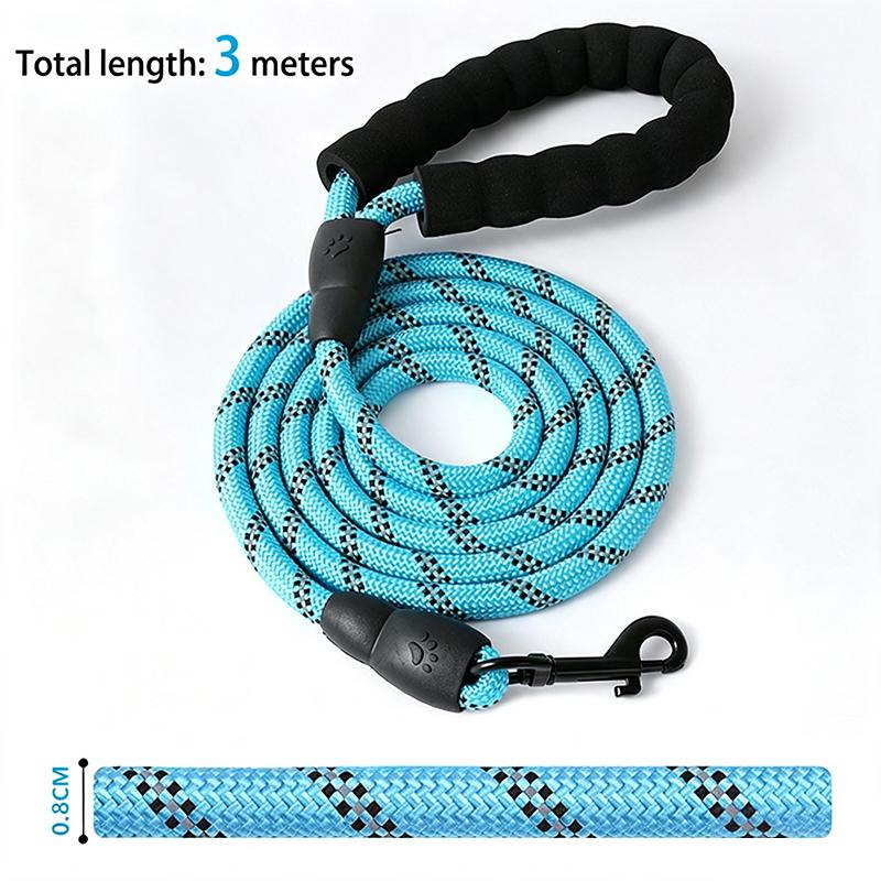 1.5/3 M Dog Leash Non Slip Foam Handle Pet Leash Dog Accessories Towing Ropes Large Middle Small Dogs Outdoors Pet Supplies