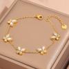 Popular bracelet, titanium steel does not fade, love zircon bracelet, high-end female light luxury niche bracelet, bracelet.