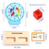 Children Montessori Clock Educational Toys Hour Minute Second Cognition Clock Model Teaching Aids Time Learning For Kindergarten