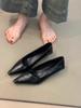 Cowhide Version~ Minimalist Temperament Kitten Heel Pointed Head Shallow Mouth Single Shoes Women's 2025 Autumn Commuting Thin Heel Small Leather Shoe