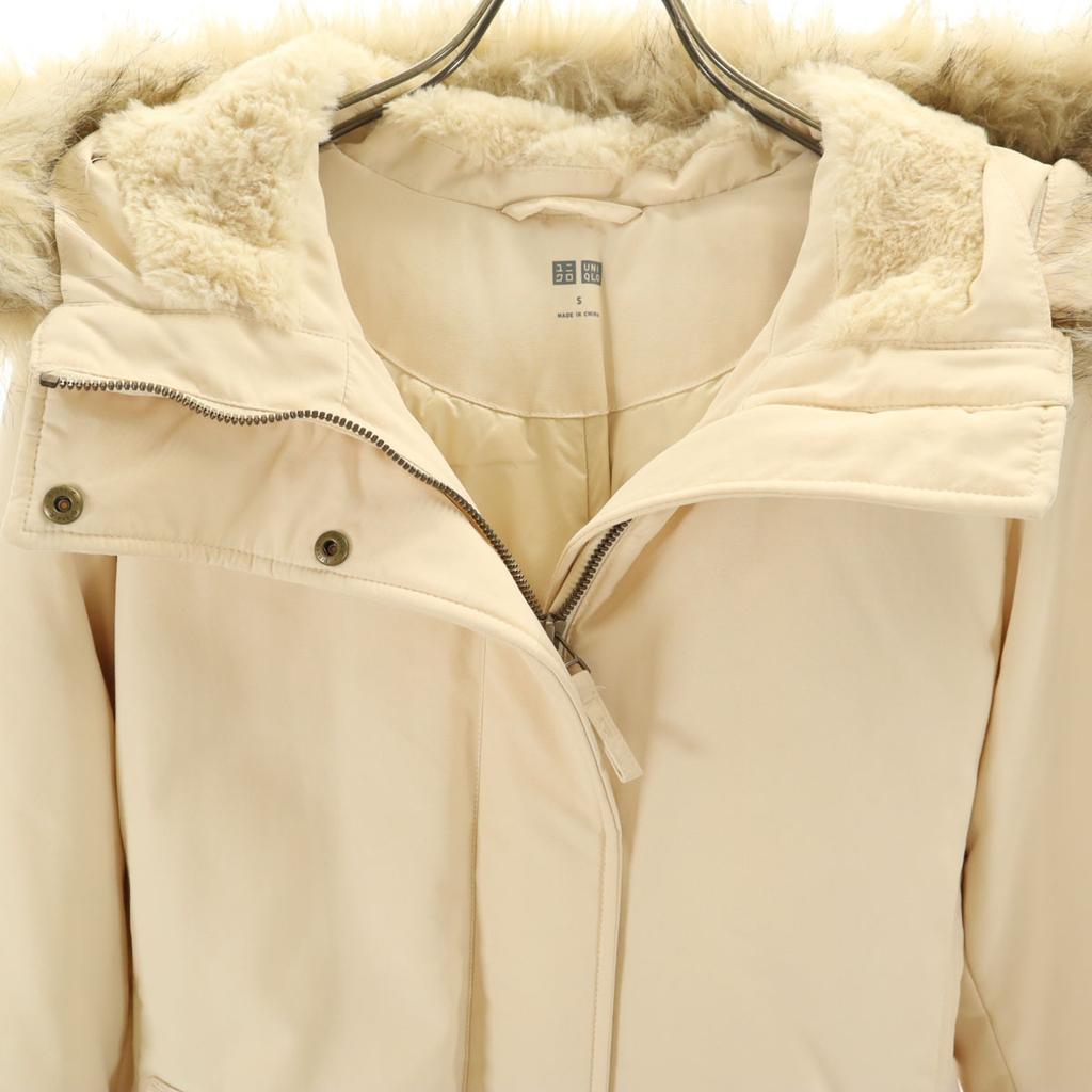 UNIQLO hybrid down coat S Ivory Women Used