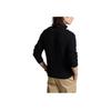 Polo Ralph Lauren Solid Color Logo Embroidered Half-Zip Stand Collar Long Sleeve Sweater Men sweater Black 710697637-023