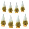 4/8PCS 10CM Christmas Tree Glitter Powder Colorful Mini Christmas Tree Christmas Table Decorations Cedar Decorations Home Decor