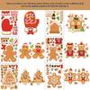Colorful Cm2408010 Cute Gingerbread Man Stickers Perfect For Kids Birthday Parties