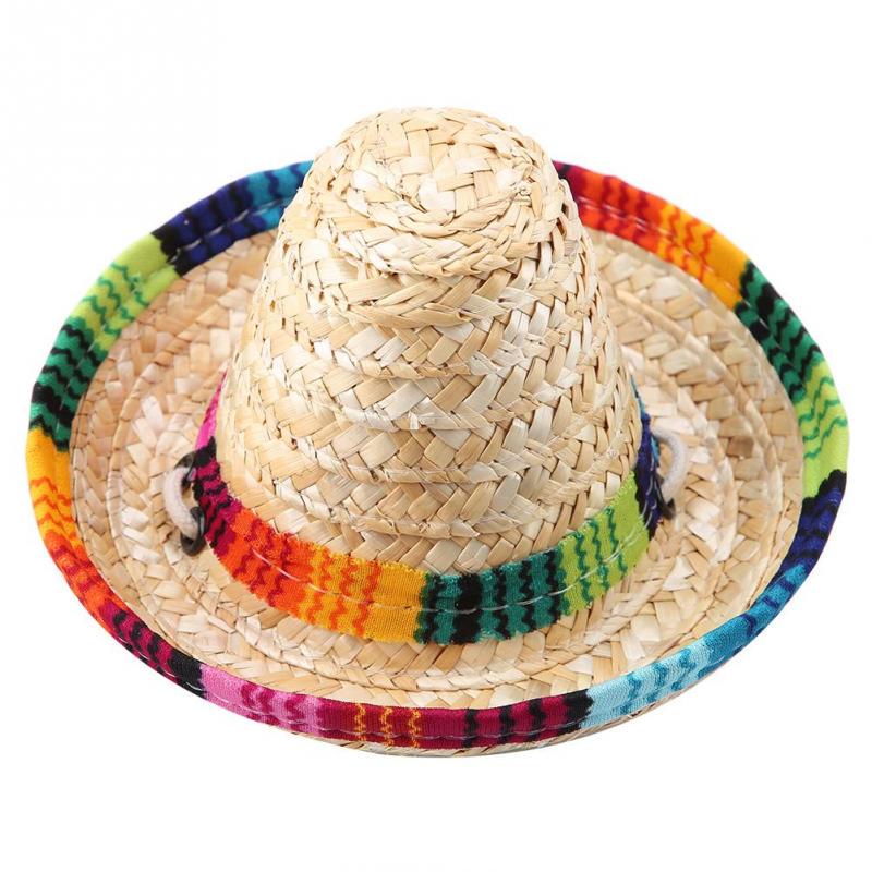 Mini Straw Sombrero Party Hat for Small 
