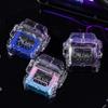 New Transparent Shell Waterproof and Windproof Ignition Flashlight TYPE-C Fast Charging COB Lighting Outdoor Camping Gift
