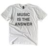 Musik Ist Die Antwort Auf 100% Baumwolle T-Shirt S-XXXL