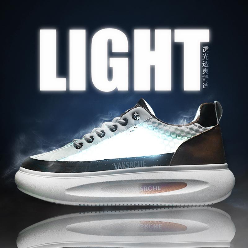 Men's shoes new summer mesh surface breathable sports casual shoes platform board shoes fashion shoes young students