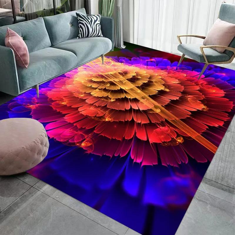 Schmetterling Pfau Wohnzimmer Teppich Bunt Dekorative Fußmatte für Schlafzimmer Veranda Küche Geschäft Rutschfest Sofa Couchtisch Teppich