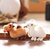 1Pcs Plush Camel Keychain Lovely Stuffed Animal Keyring Bag Pendant Decoration School Bag Charm Couple Keycord
