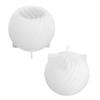 DIY Round Ball Scented Candle Silicone Mold Geometric Striped Spiral Sphere Resin Plaster Ornament Silicone Mold Home Decoration