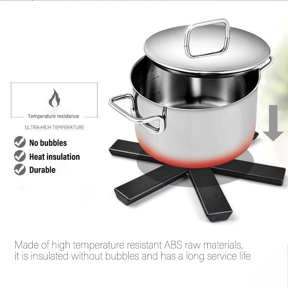 Pot Mat Dish Placemat Coaster Folding Heat Insulation High Temperature Pots And Pans Kitchen Gadgets Tool Accessories for Home