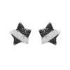 Temperament Luxury Shiny Full Diamond Pentagram Earrings Female High-Level Sense Of Geometric Earrings Fashion Earrings 1 Pair