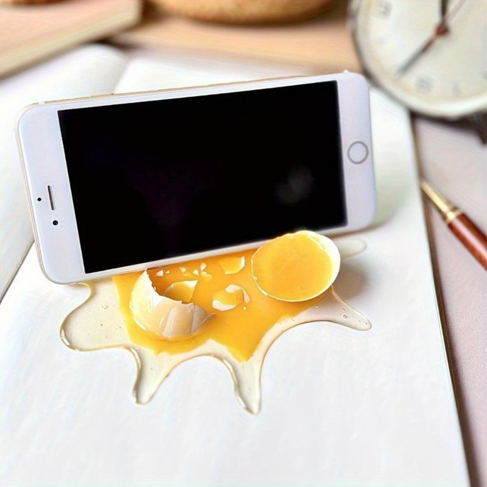 Mizah Kırık Yumurta Şakası Cep Telefonu Tutucu, Evrensel Cep Telefonu Tutucu, Yenilik Taklit Oyuncak Aksesuarları, Dayanıklı Malzemeler