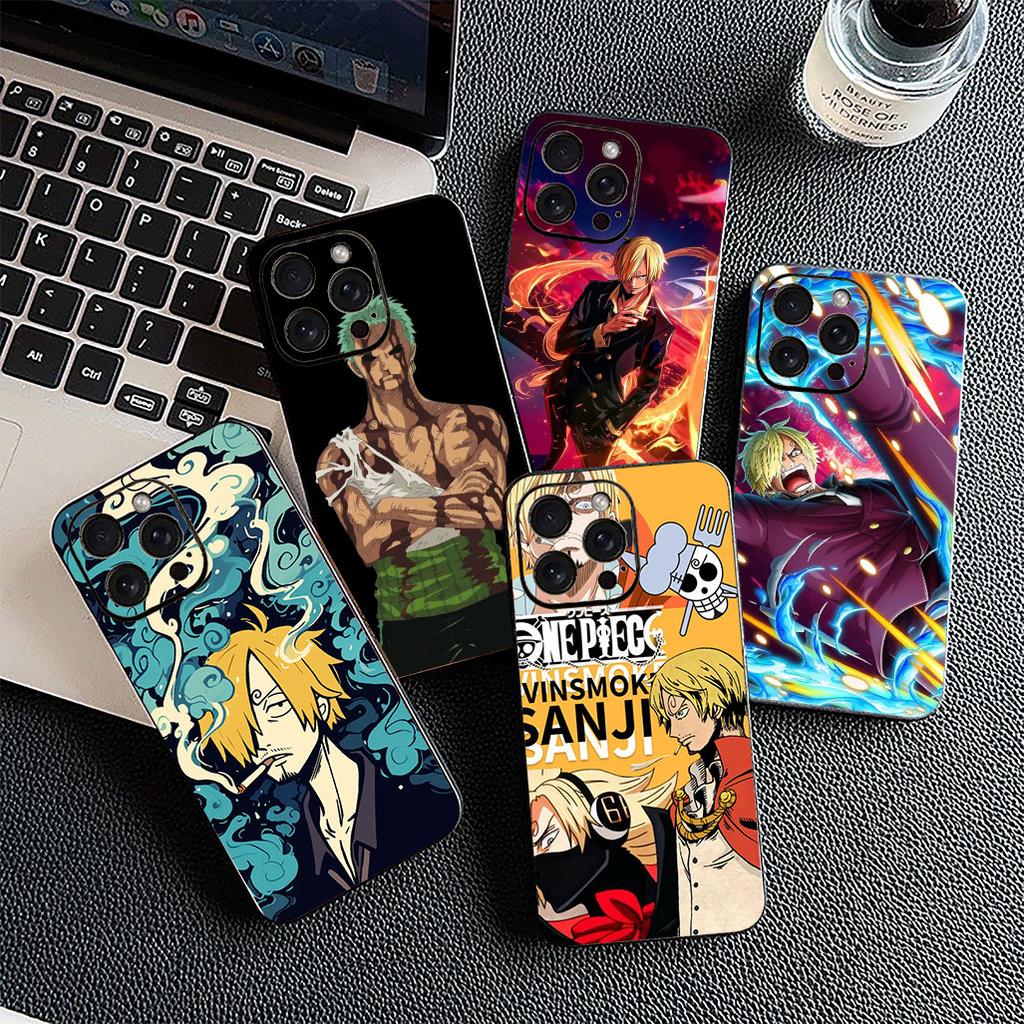 for Apple iPhone 16 14 15 Plus 11 Pro Max 16E ProMax + 16Plus 15+ 14+ Phone Cover Soft Case Sanji Roronoa Zoro One Pieces Luffy