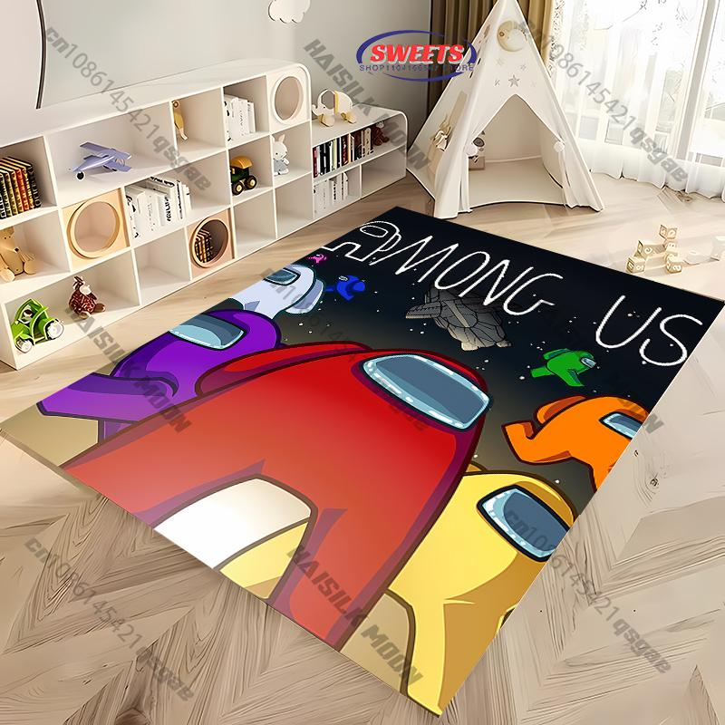 17 Styles A-Am0ng U-Us Printed Carpet Anti-slip Sound Insulation,LivingRoom Bedroom Entrance Door Mat Sofa Rug Next Day Shipping